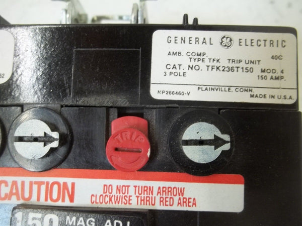 GENERAL ELECTRIC TFK236T150 MOLDED CASE CIRCUIT BREAKER NSMP