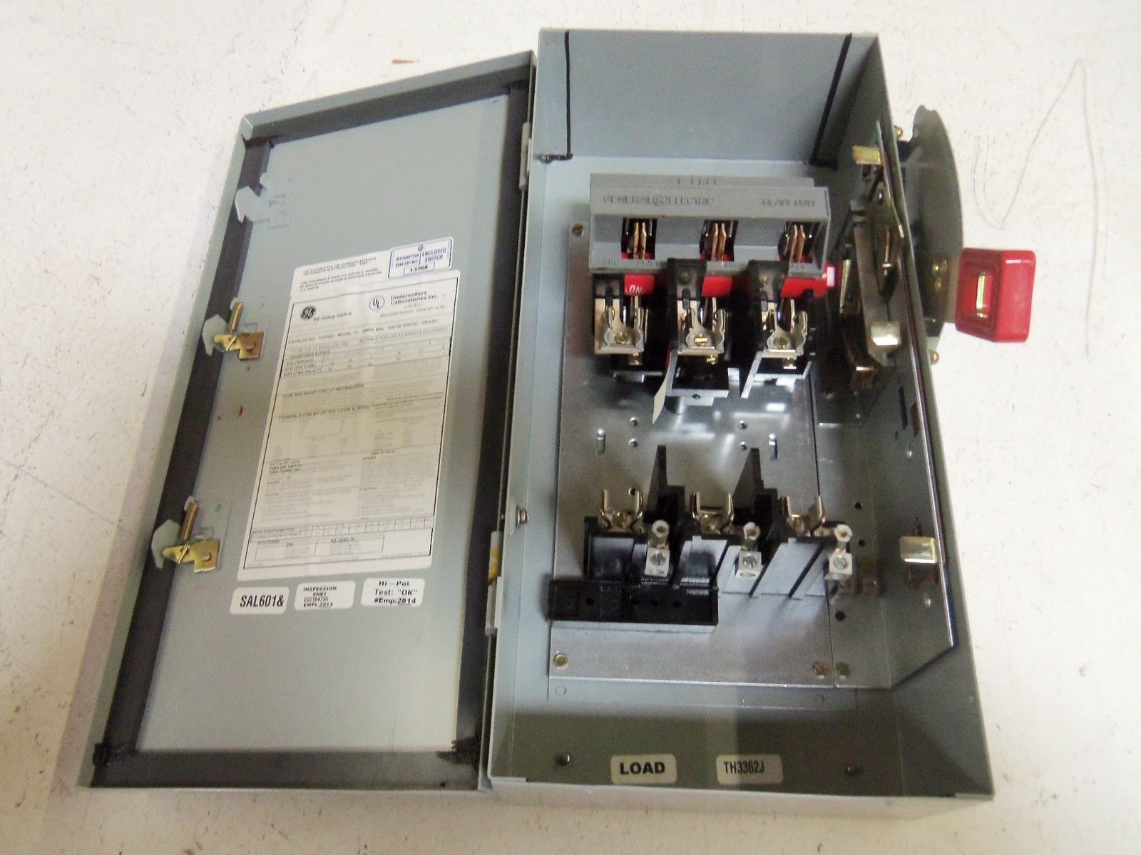 GENERAL ELECTRIC TH3362J SAFETY SWITCH NSMP