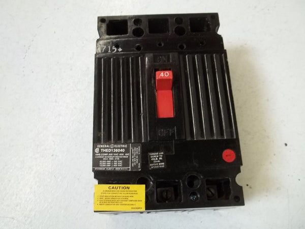 GENERAL ELECTRIC THED136040WL CIRCUIT BREAKER NSMP