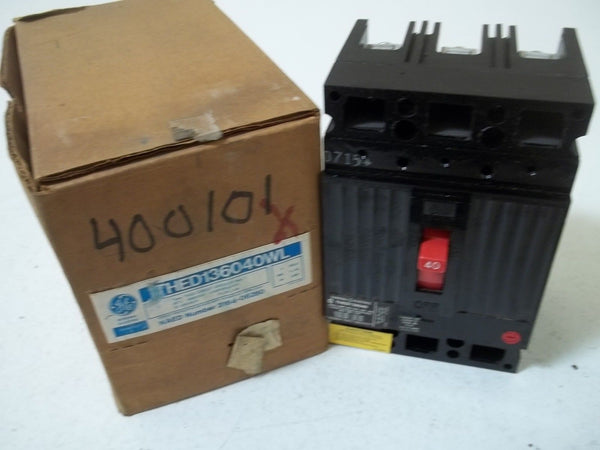 GENERAL ELECTRIC THED136040WL CIRCUIT BREAKER NSMP