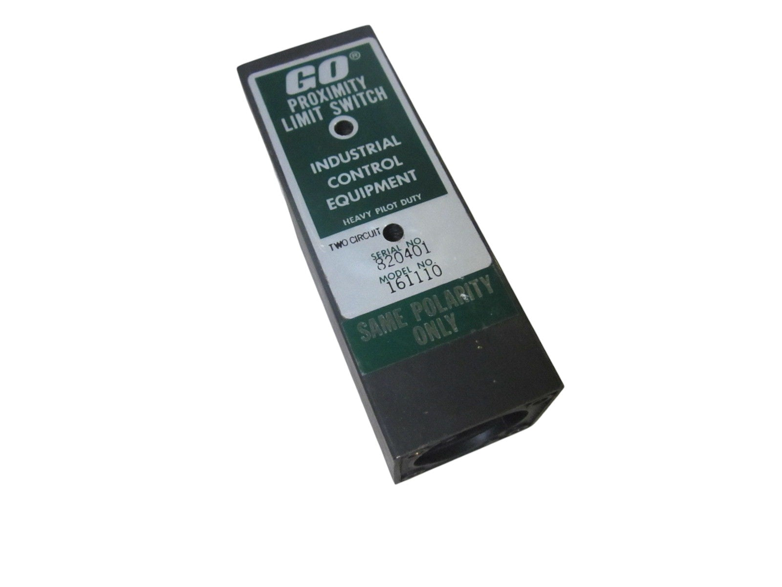GENERAL EQUIPMENT & MFG CO. 161110 GO PROXIMITY LIMIT SWITCH UNMP