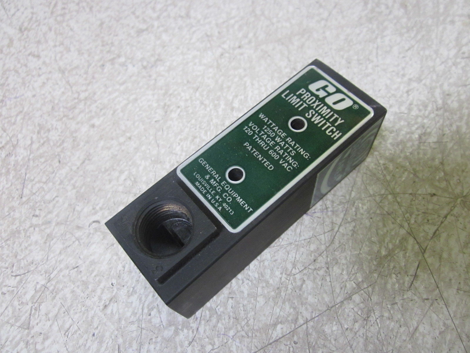 GENERAL EQUIPMENT & MFG CO. 161110 GO PROXIMITY LIMIT SWITCH UNMP