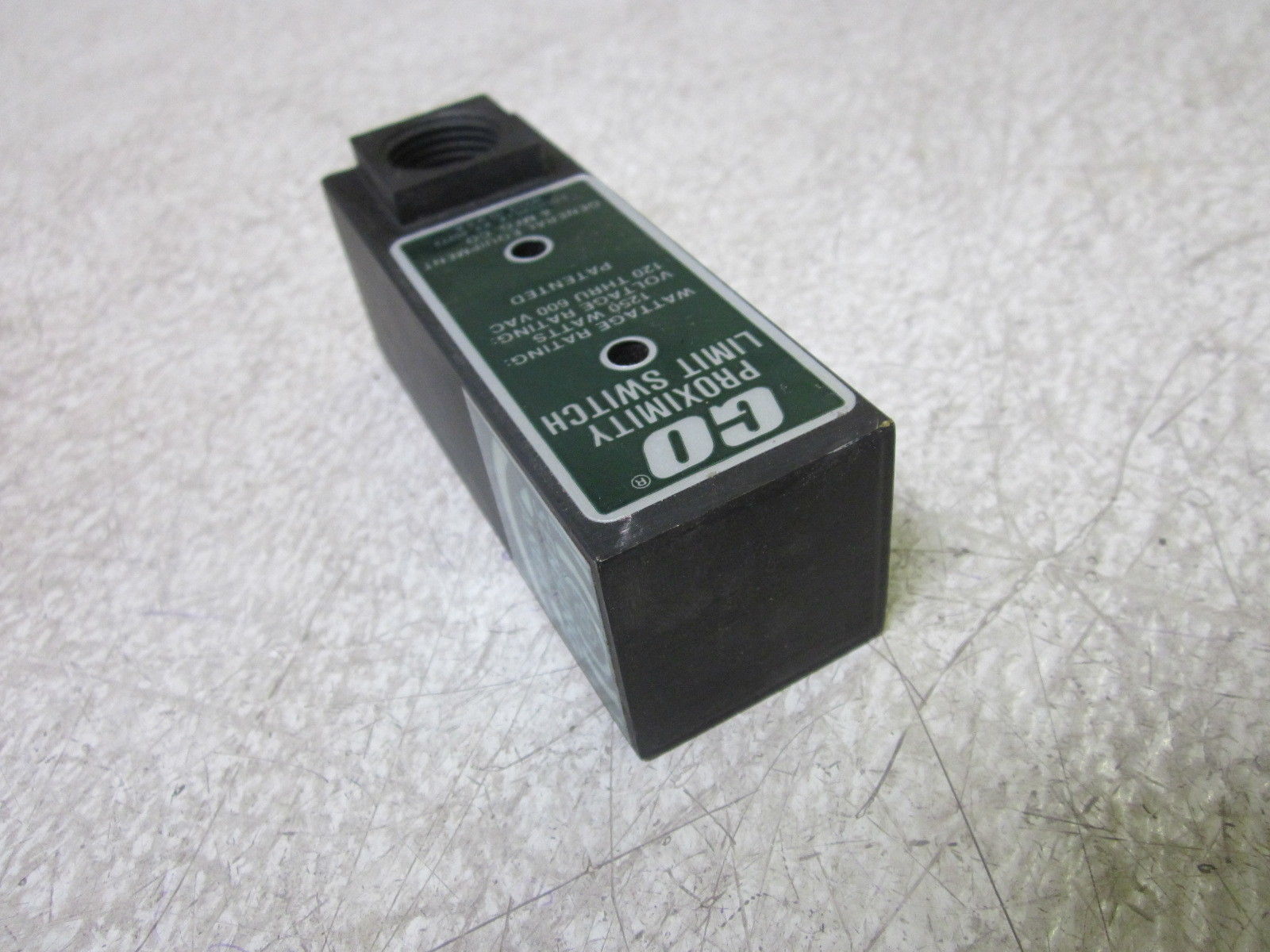 GENERAL EQUIPMENT & MFG CO. 161110 GO PROXIMITY LIMIT SWITCH UNMP