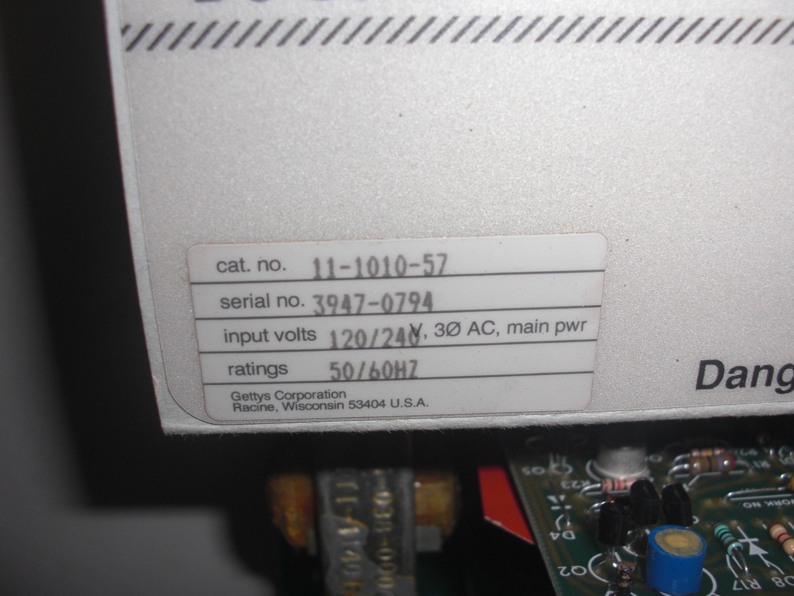 GETTYS N150 SERVO CONTROLLER 11-1010-57 UNMP