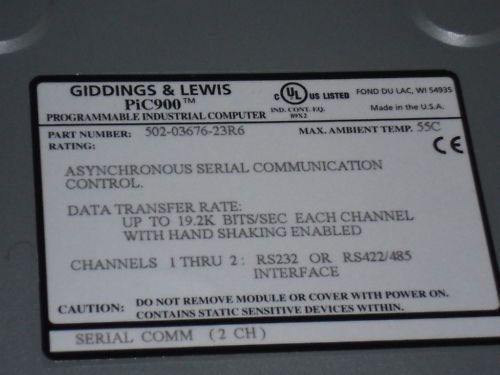 GIDDINGS & LEWIS 502-03676-23R6 *NEW*