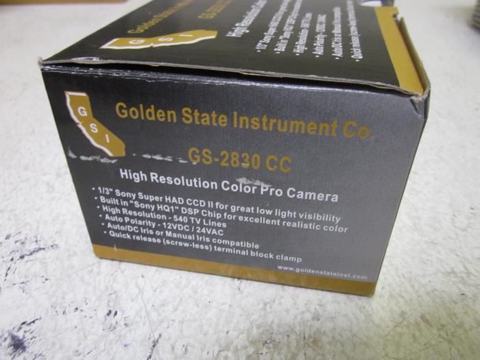 GOLDEN STATE INSTRUMENT CO. GS-2830 CC HIGH RES. COLOR PRO CAMERA NSMP