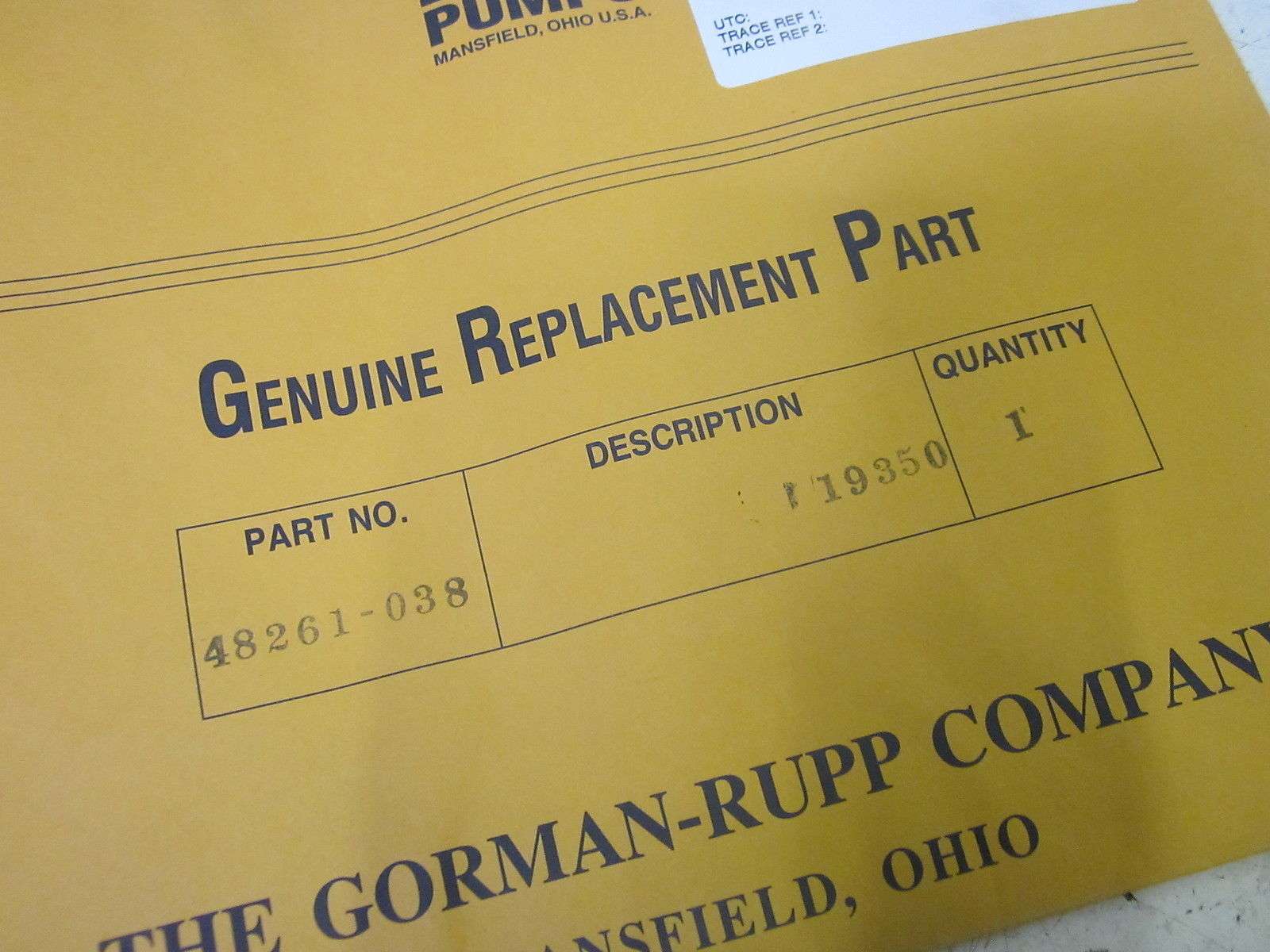 GORMAN-RUPP 48261-038 REPLACEMENT SHIM KIT NSMP