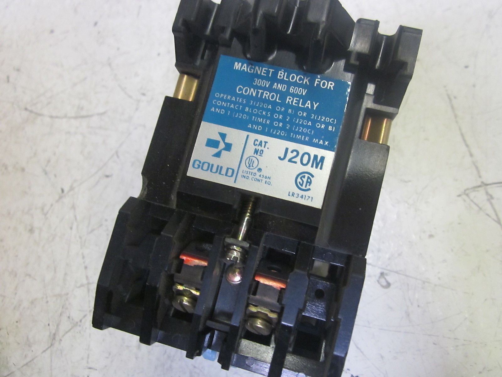 GOULD J20B20 CONTACT BLOCK 300V UNMP