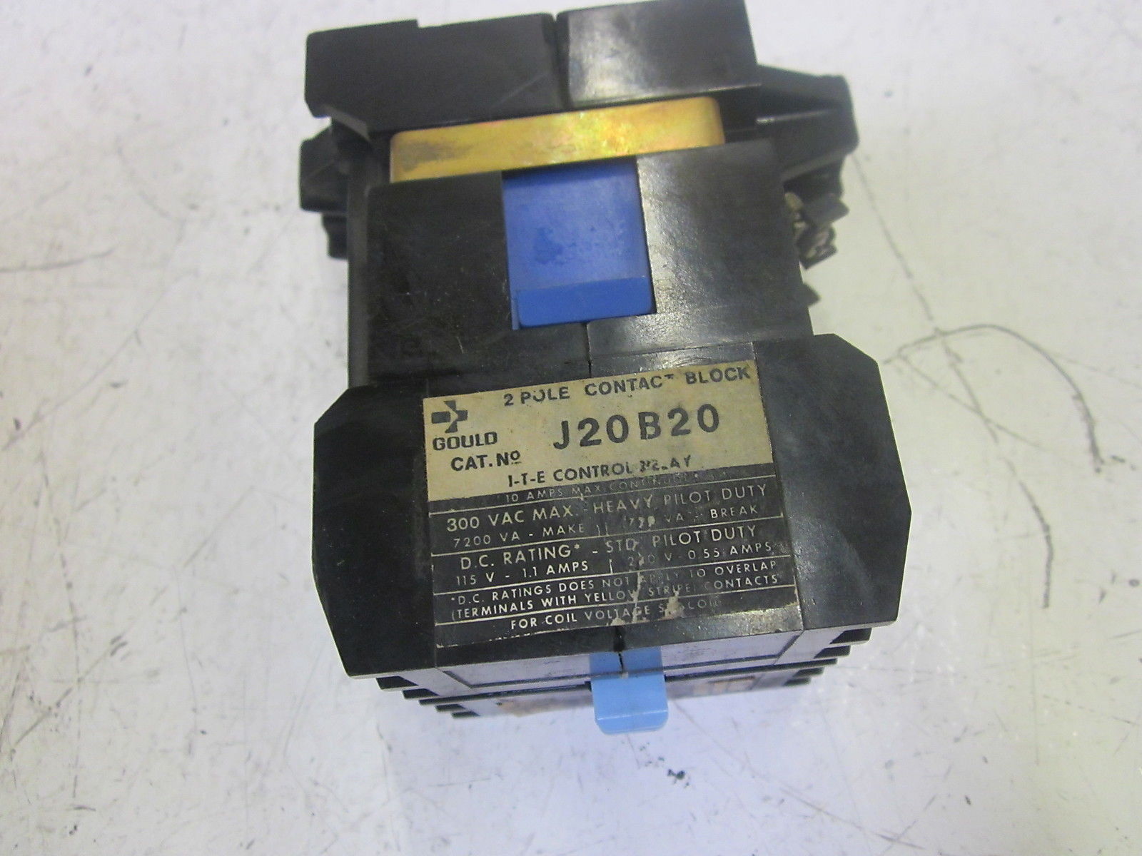 GOULD J20B20 CONTACT BLOCK 300V UNMP