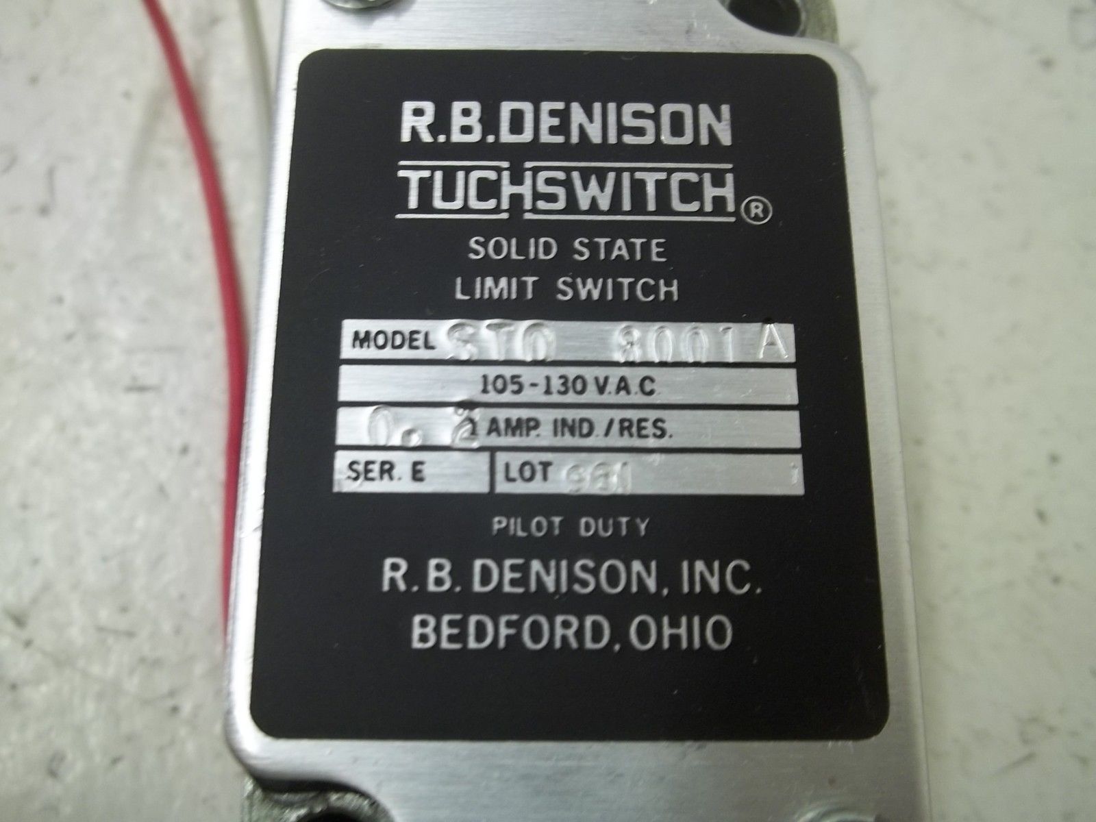 GOULD STO-8001A LIMIT SWITCH NSMP