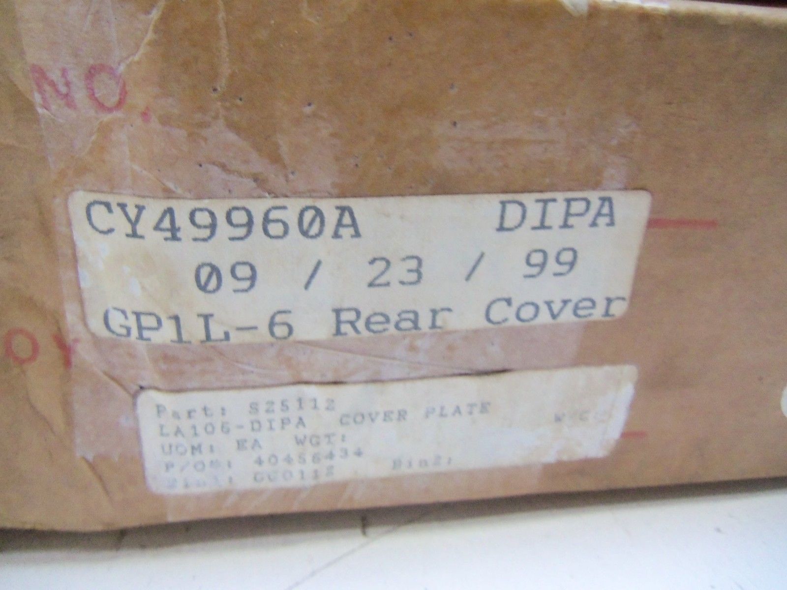 GP1L-6 REAR COVER UNMP