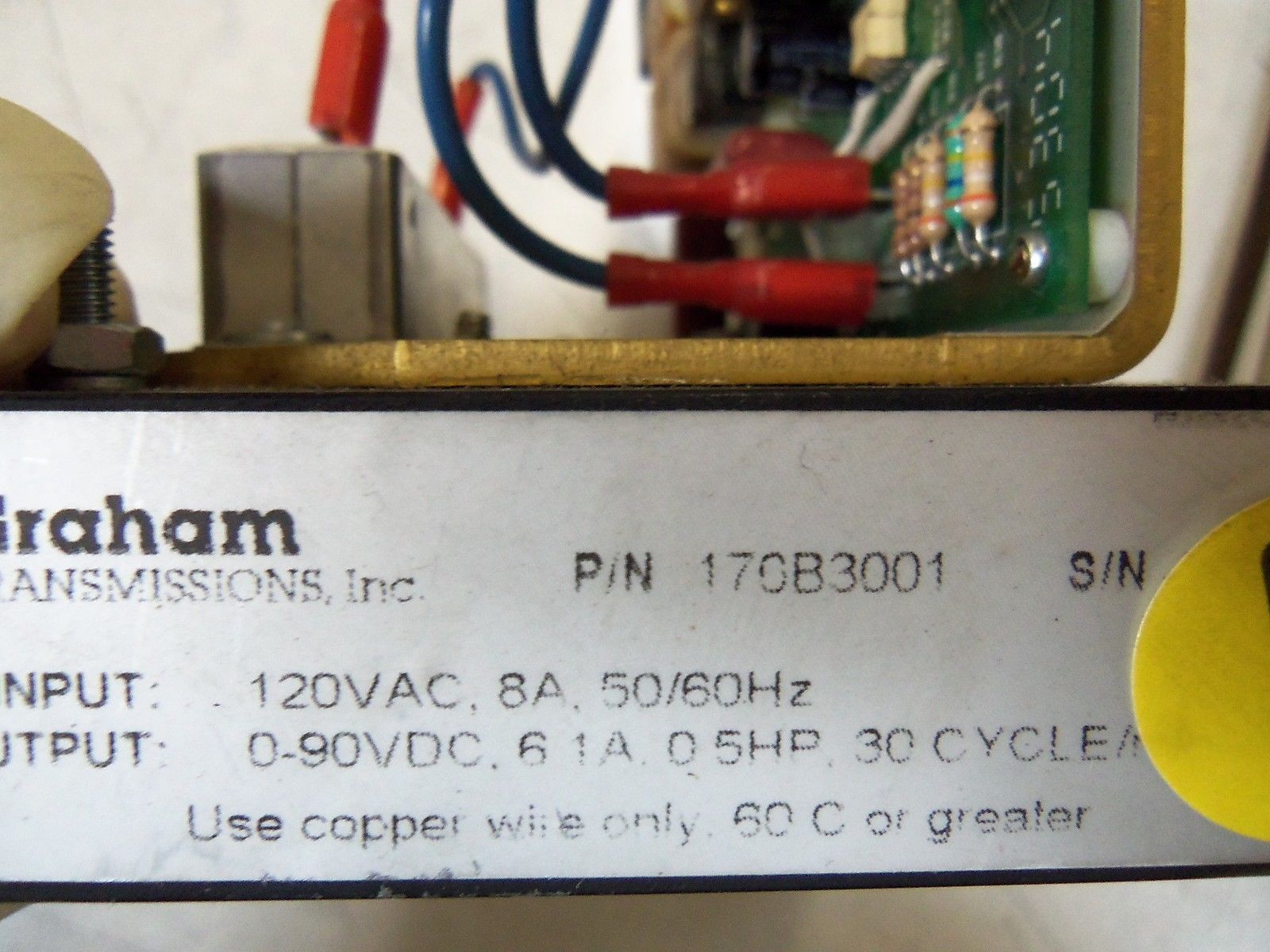 GRAHAM 170B3001 *USED*