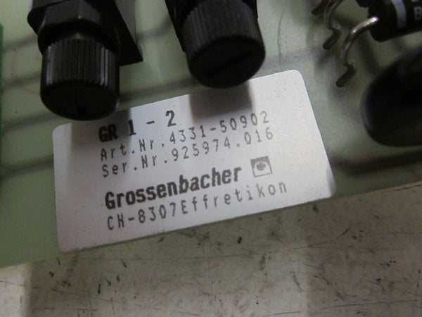 GROSSENBACHER GR1-2 BOARD 4331-50902 NSNP
