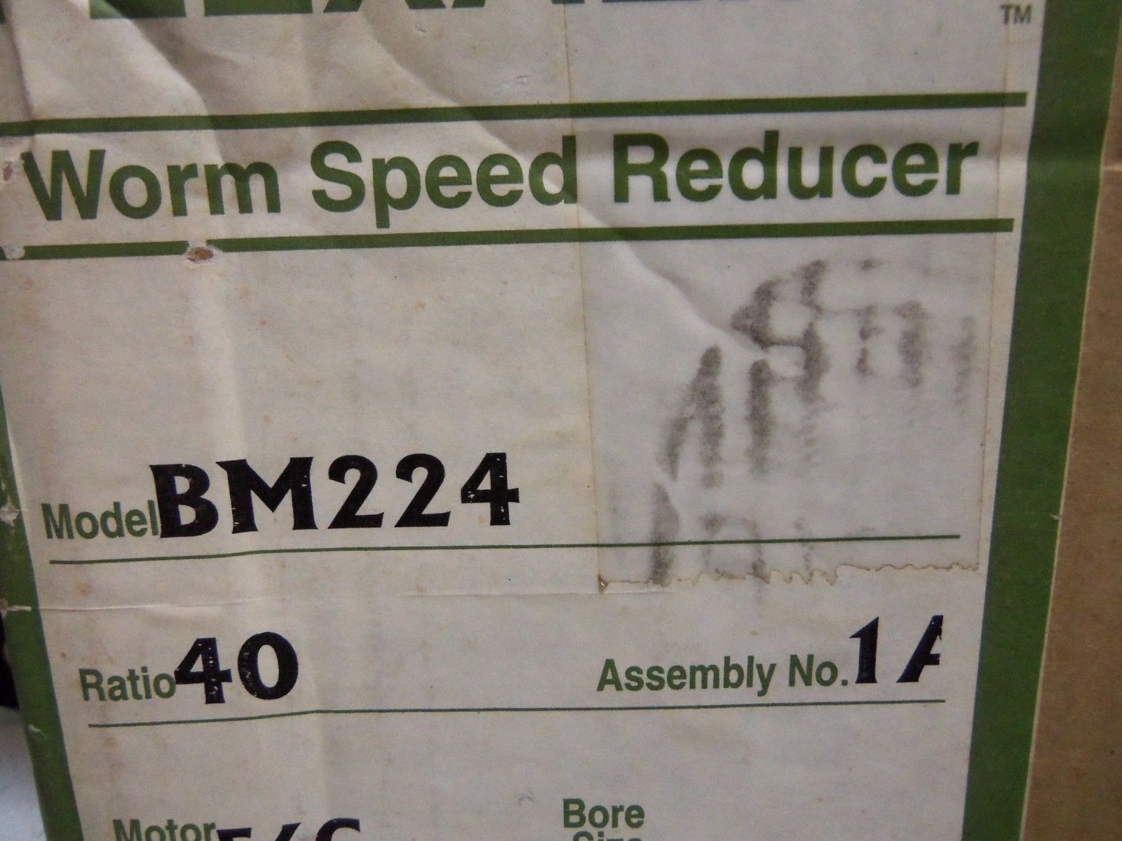 GROVE GEAR BM224-1A SPEED REDUCER (AS PICTURED) NSMP