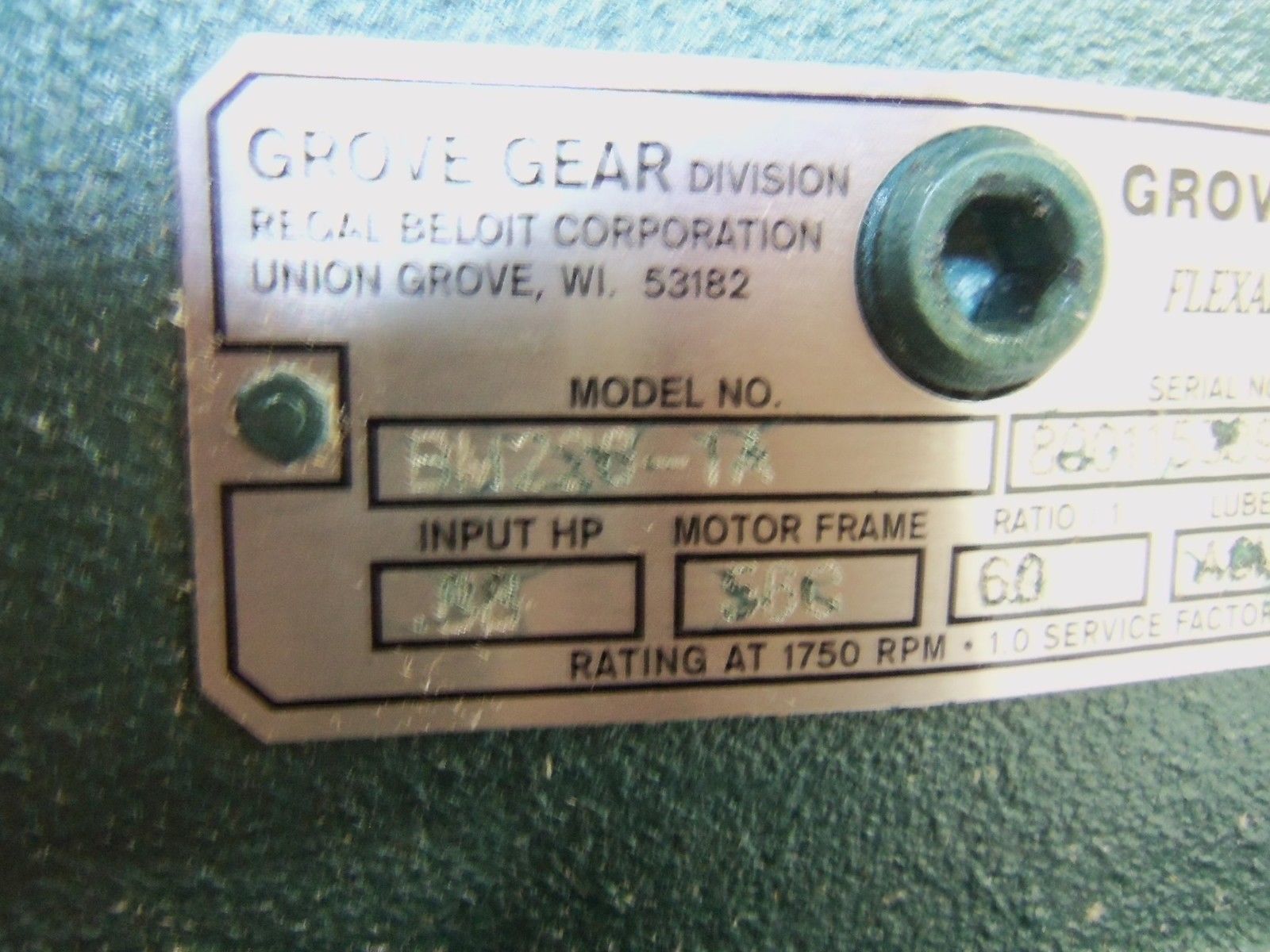 GROVE GEAR BM226-1A NSMP