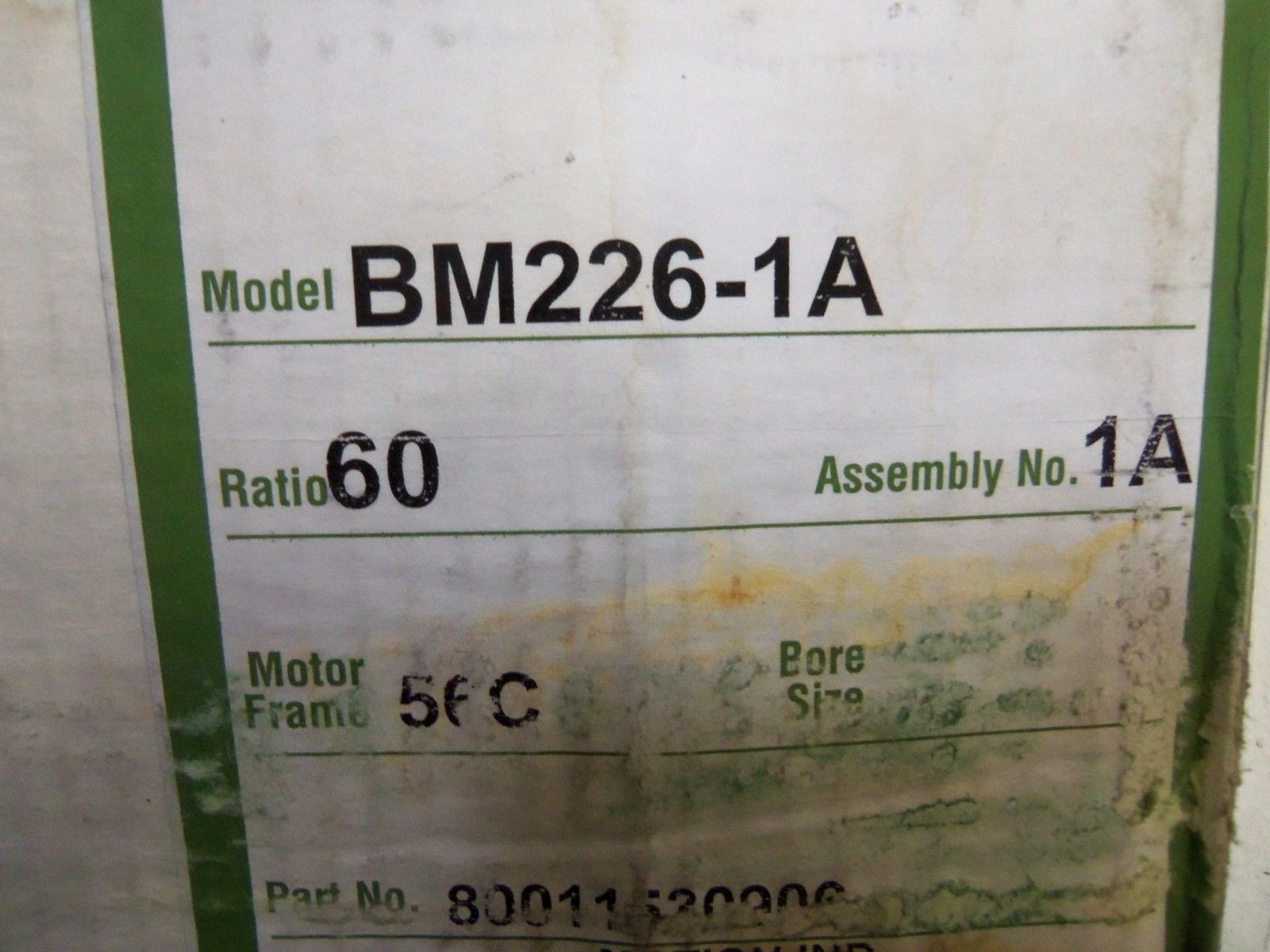 GROVE GEAR BM226-1A NSMP