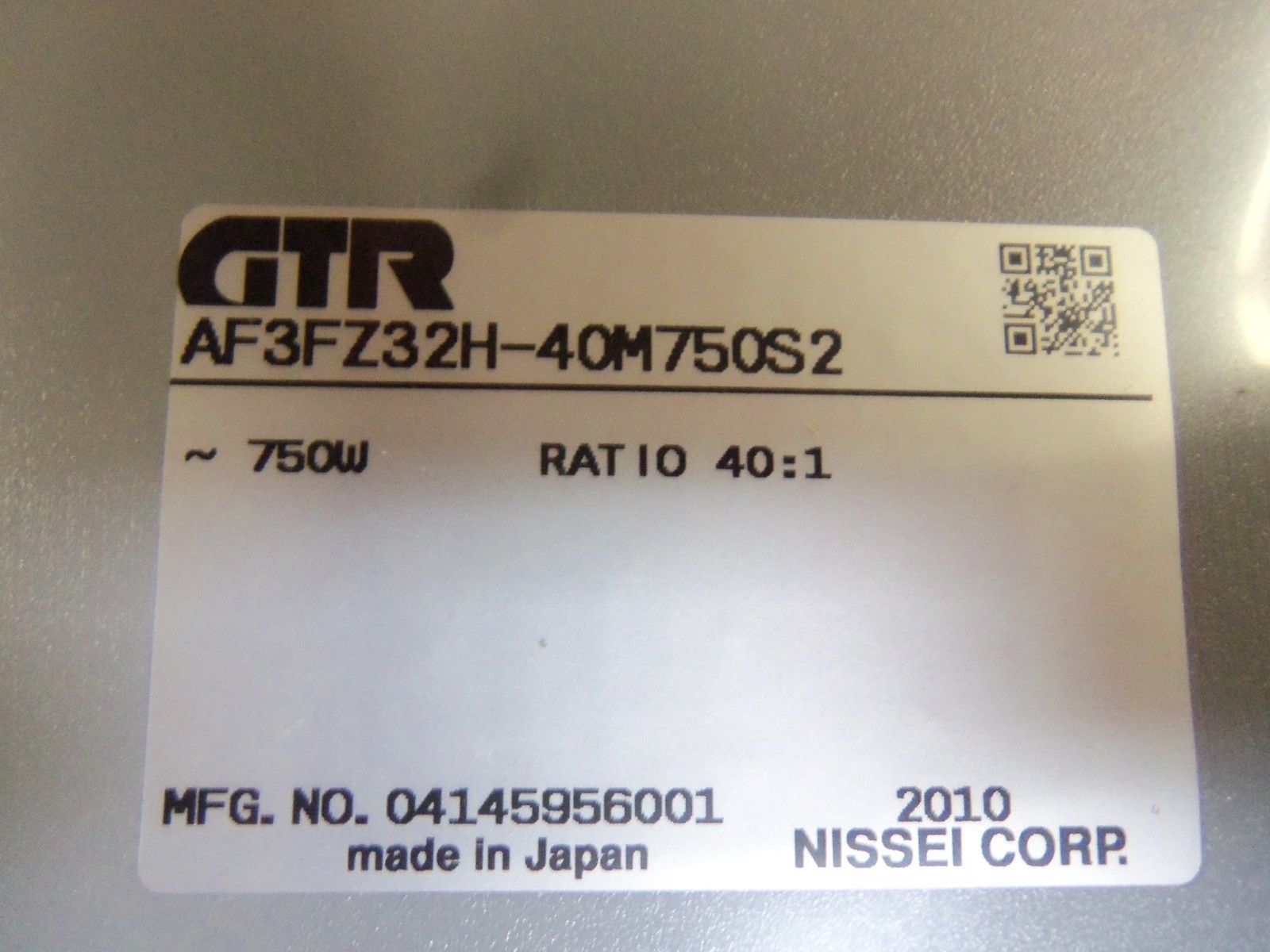 GTR AF3FZ32H-40M750S2 MOTOR NSMP