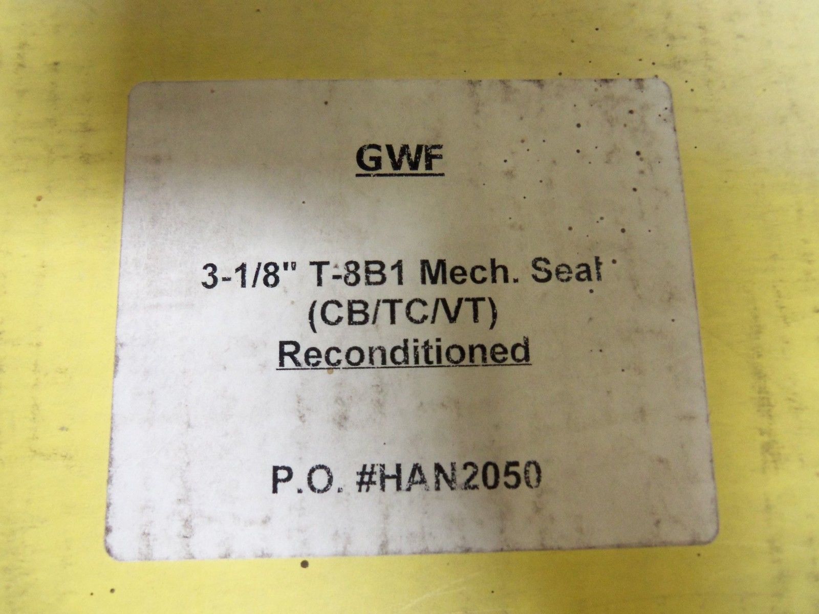 GWF 3-1/8" T-8B1 SHAFT NSMP