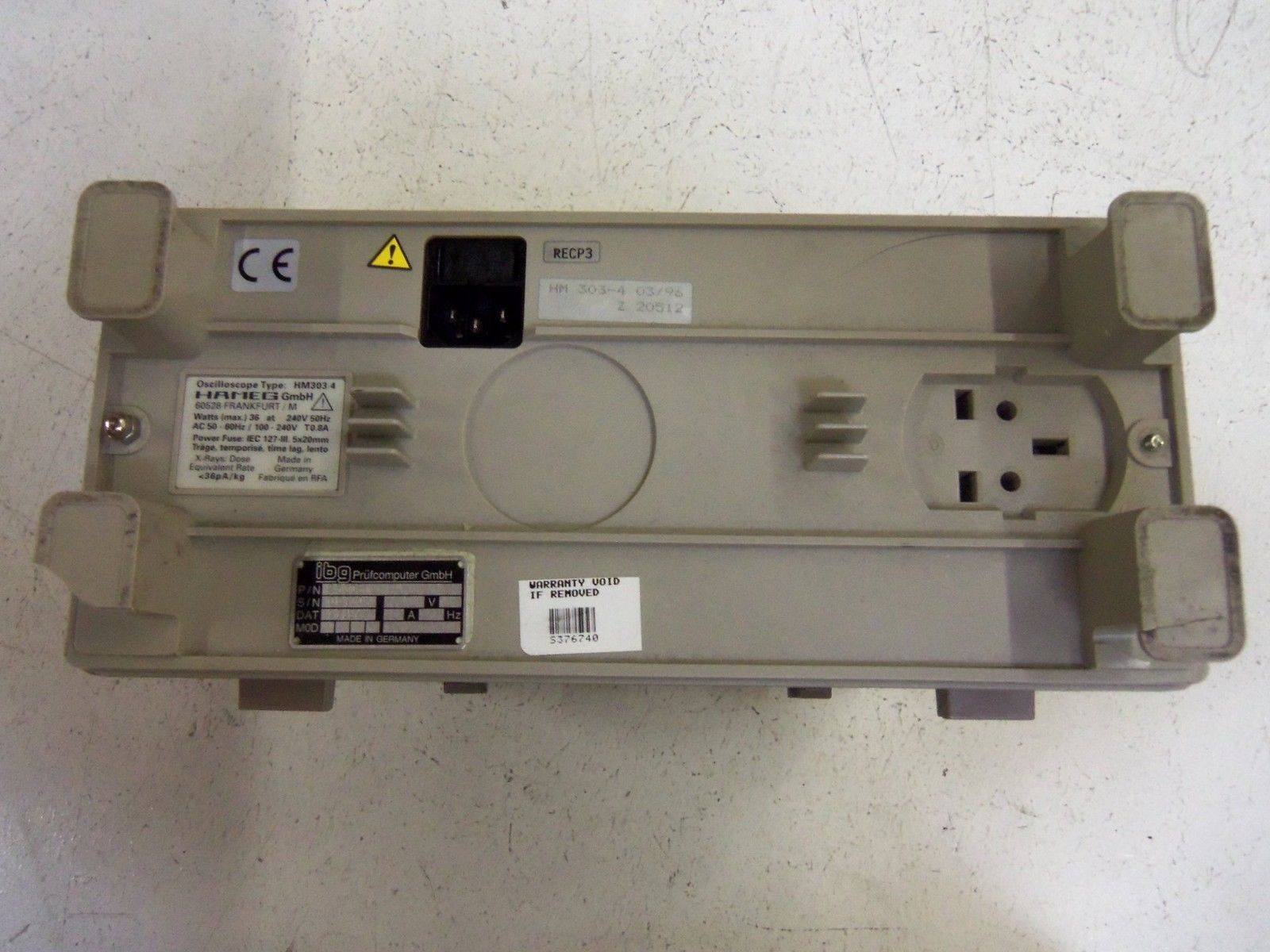 HAMEG HM303-4 OSCILLOSCOPE NO POWER CORD UNMP