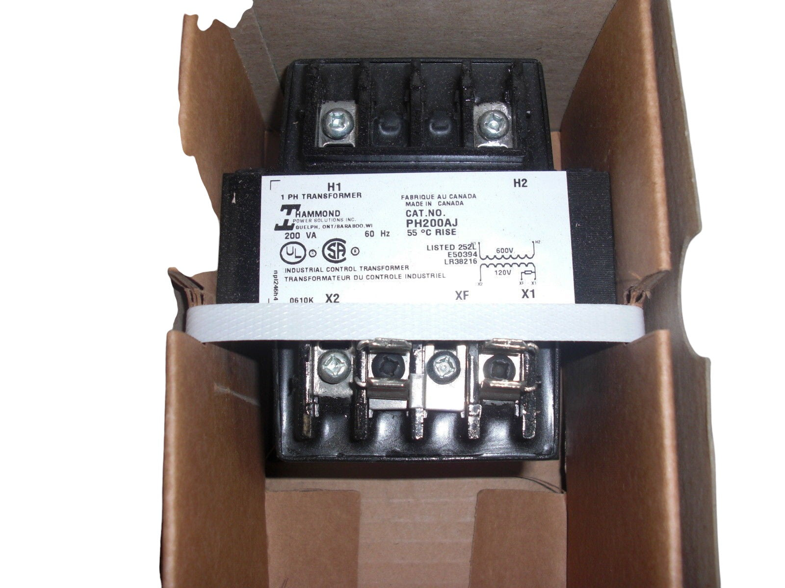 HAMMOND PH200AJ CONTROL TRANSFORMER NSNP IN THE BOX