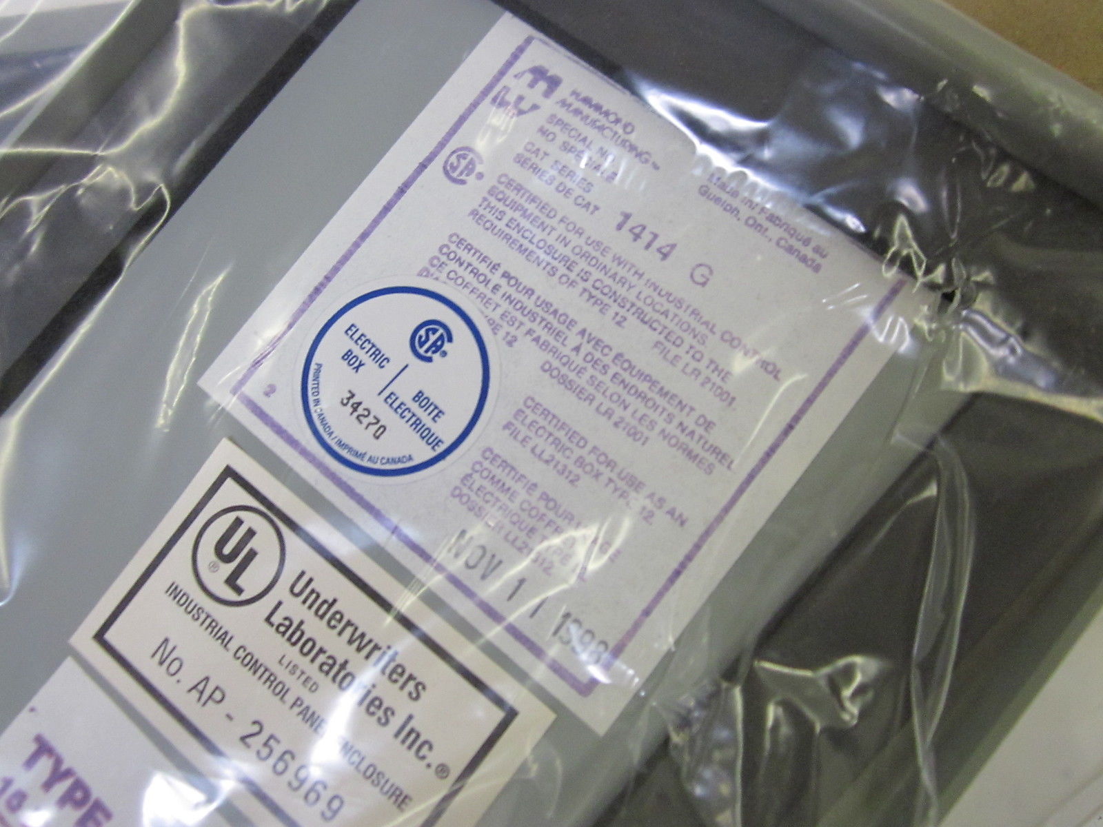 HAMMOND 1414G JUNCTION BOX / ENCLOSURE NSMP