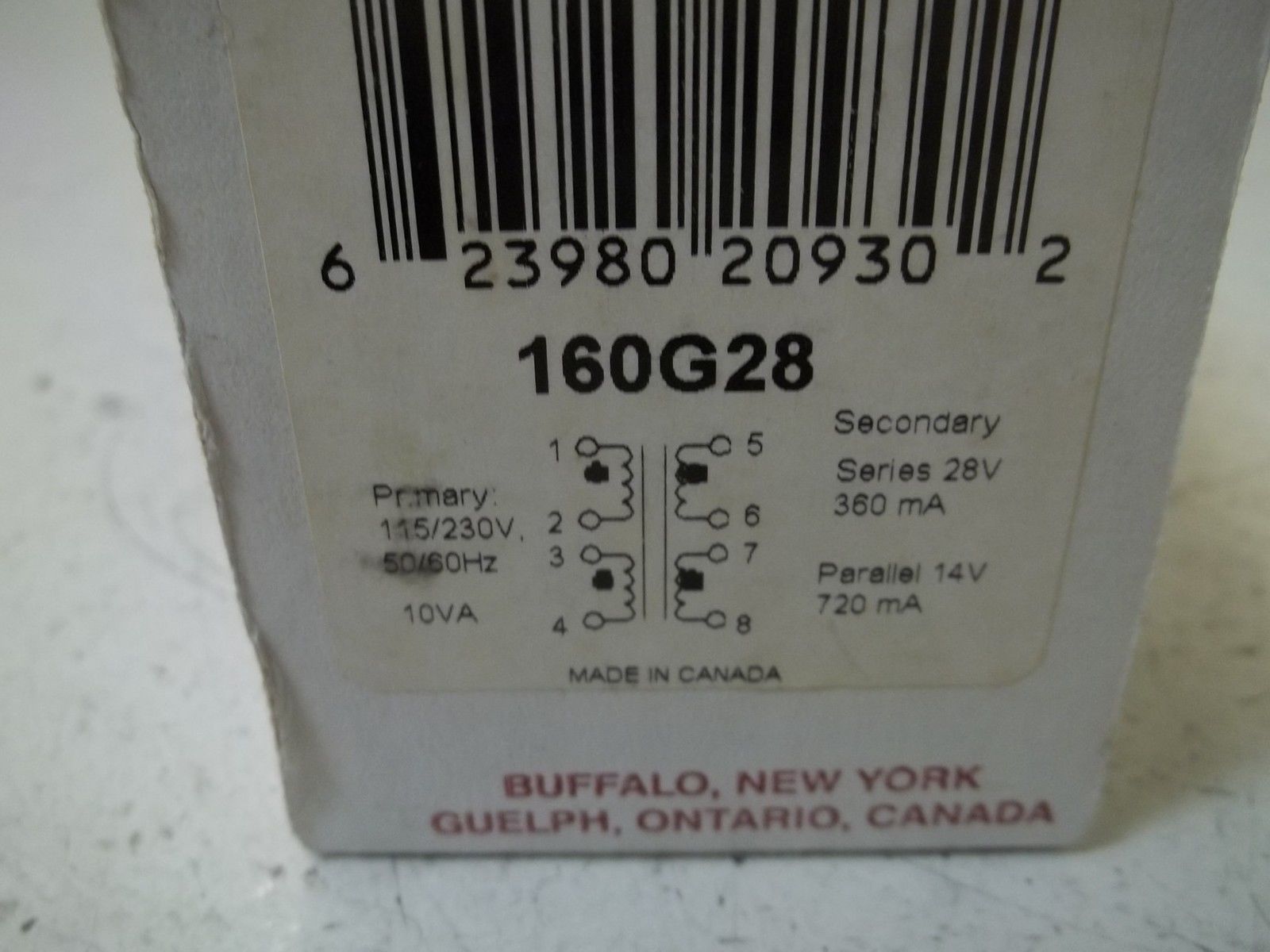 HAMMOND 160G28 TRANSFORMER  NSMP