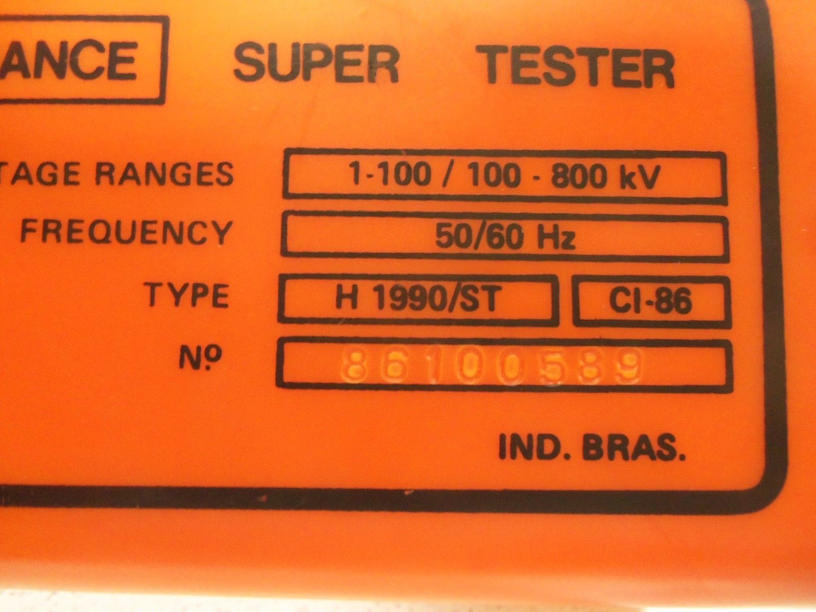 HANCE SUPER TESTER H1990 / ST UNMP