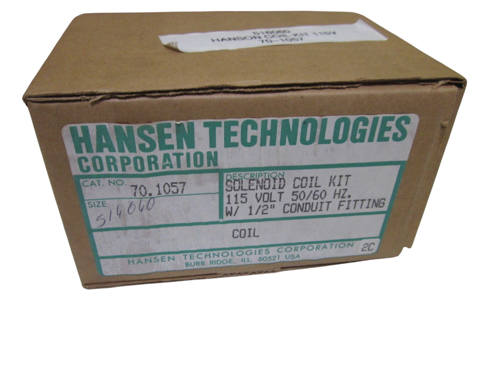 HANSEN TECH. 70-1057 SOLENOID COIL KIT 115V NSMP