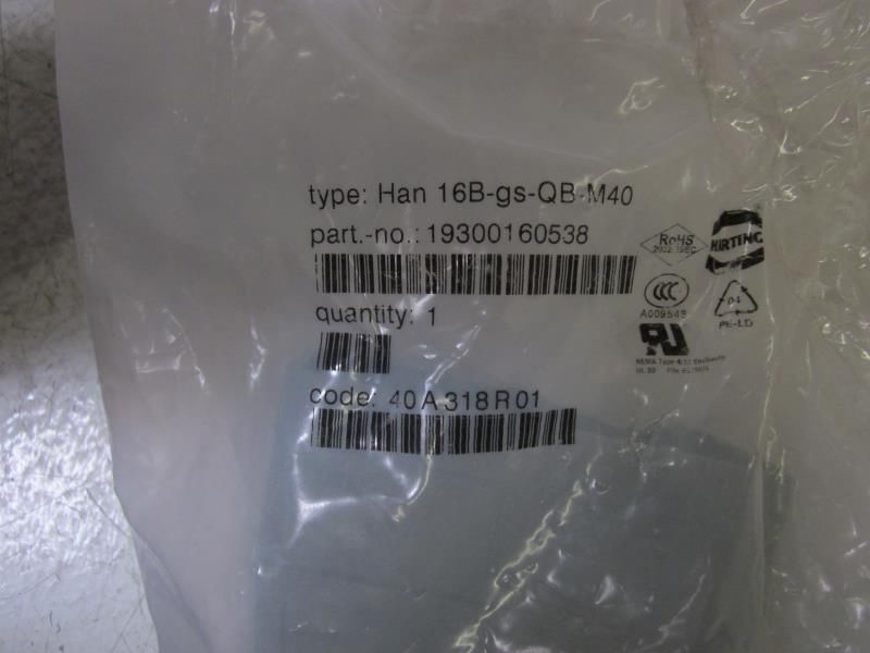 HARTING HAN 16B-GS-QB-M40 NSNP