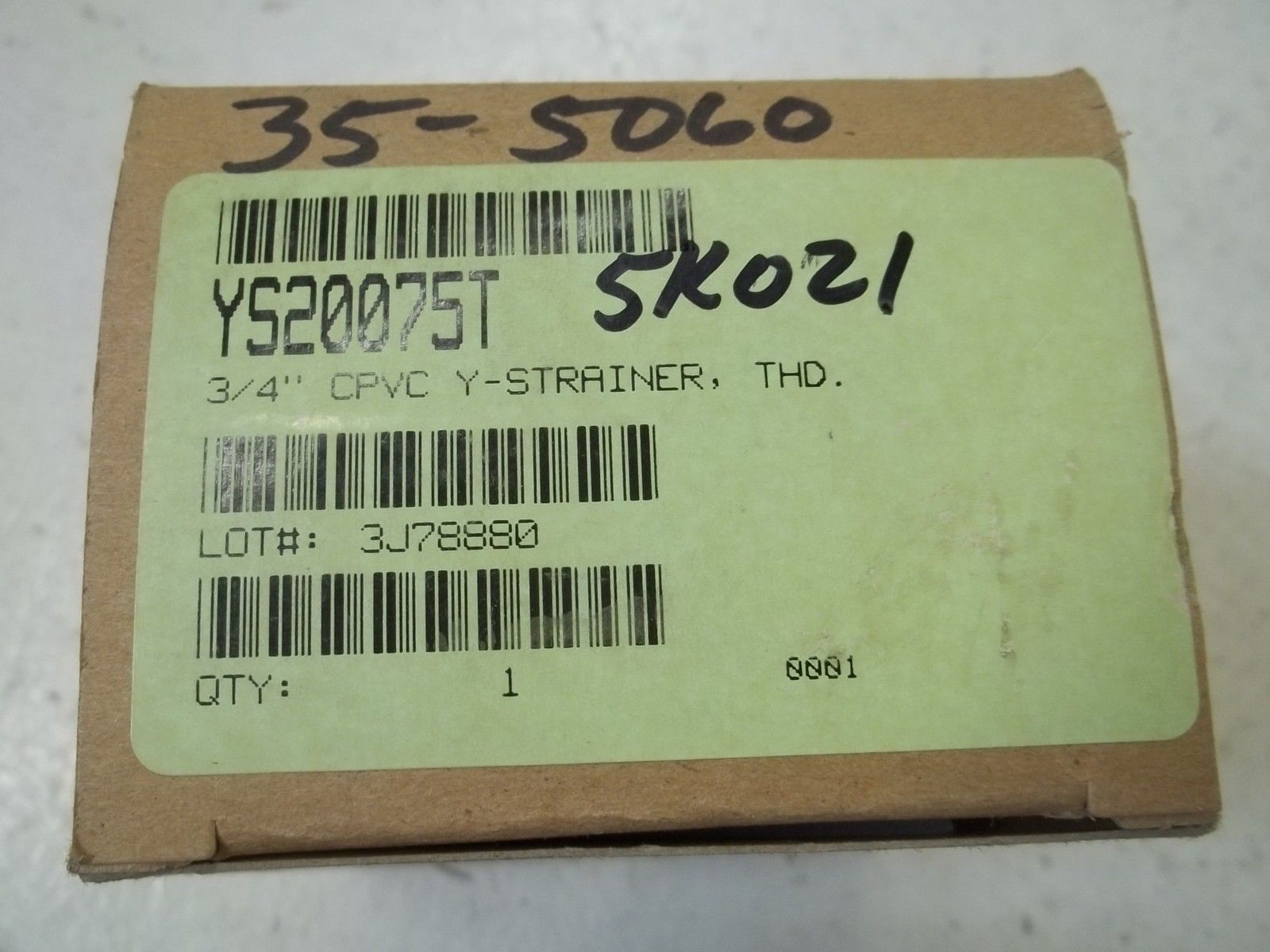 HAYWARD YS20075T 3/4" CPVC NSMP
