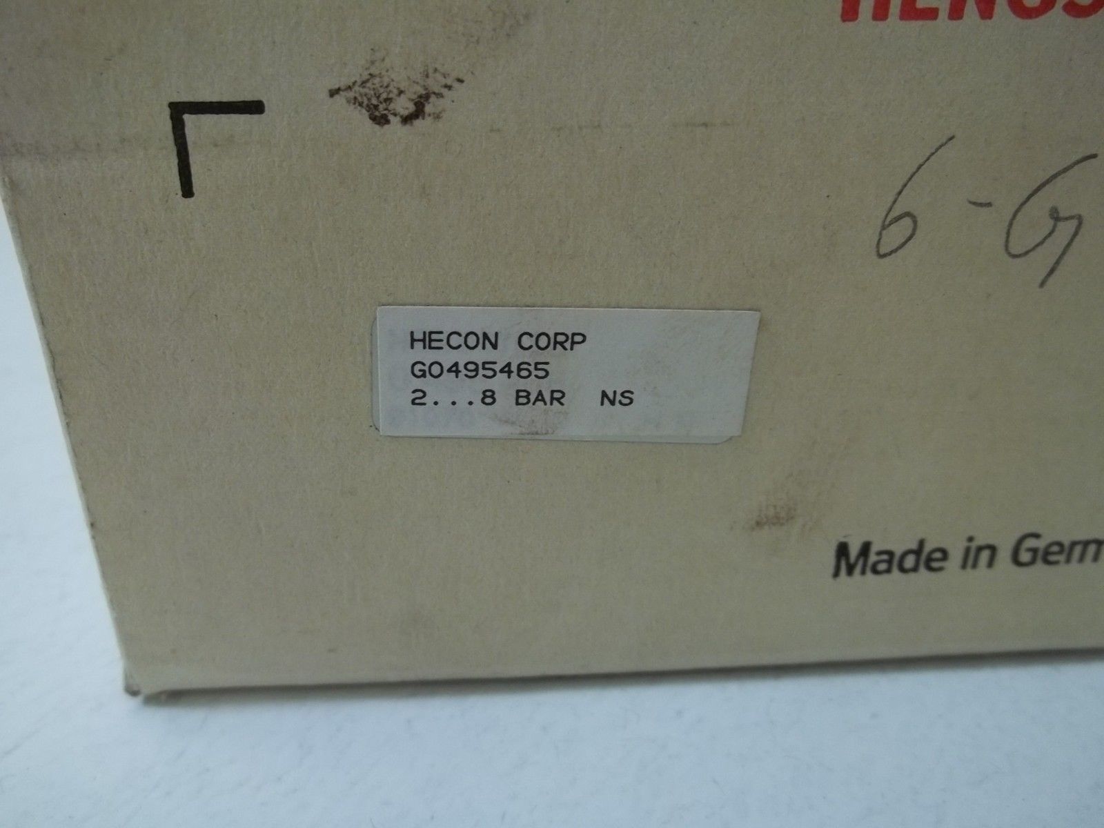 HECON CORP. G0495465 NSMP
