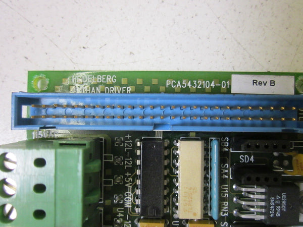 HEIDELBERG PCA432104-01 PC BOARD FOR 4 CHAIN DRIVE UNMP
