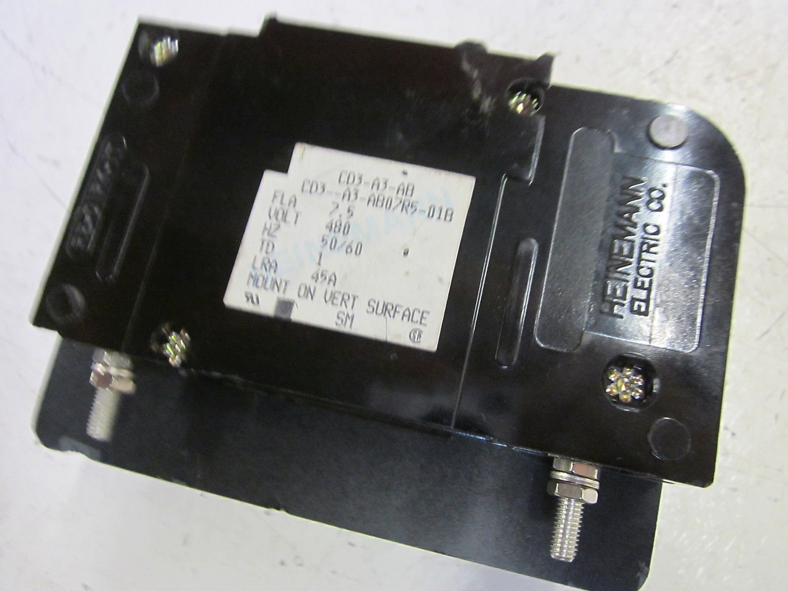 HEINEMANN CD3-A3-AB07R5-01B CIRCUIT BREAKER 3P 100A 480V UNMP