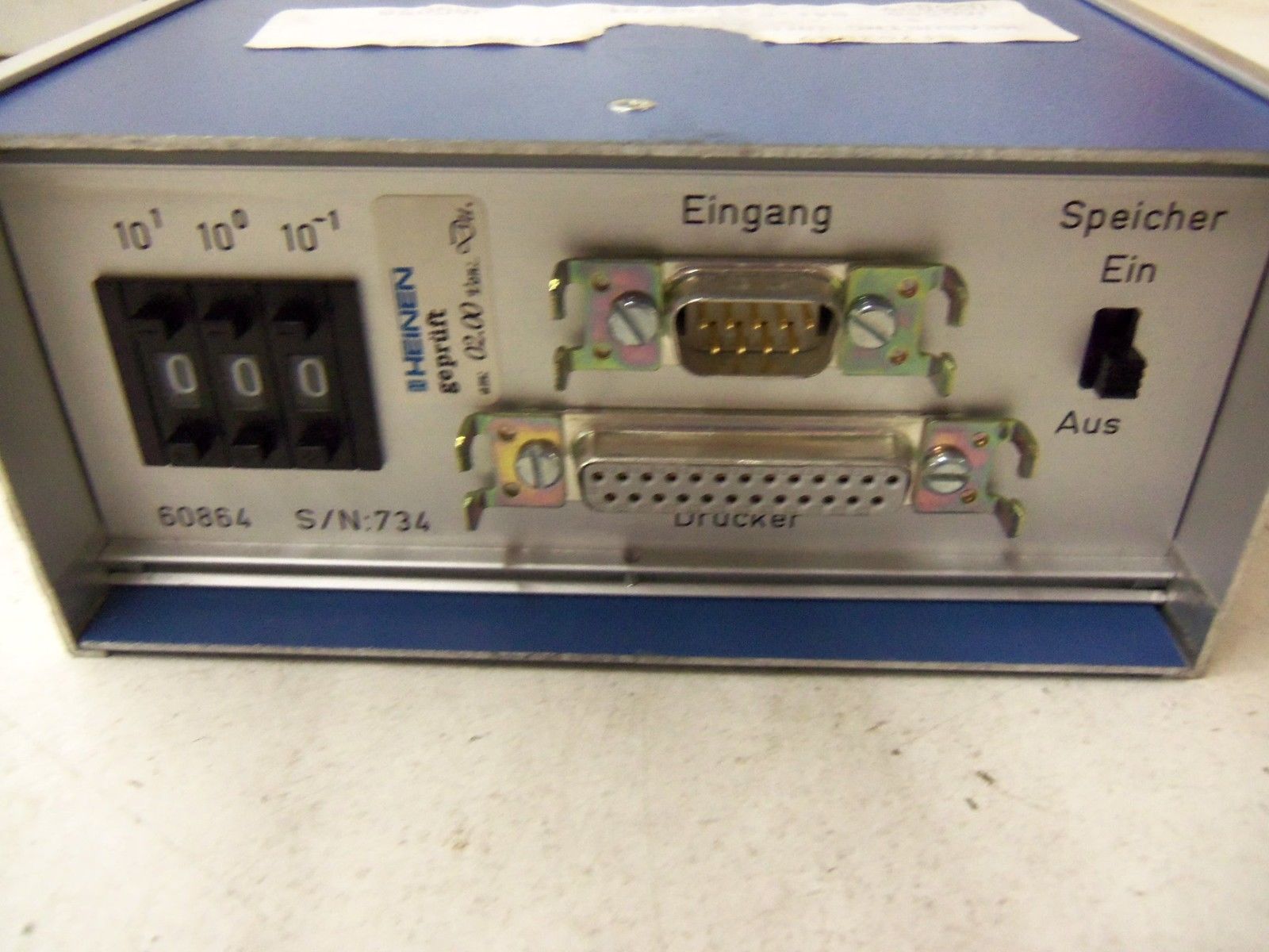 HEINEN 60864 DIGITAL COUNTER *USED*