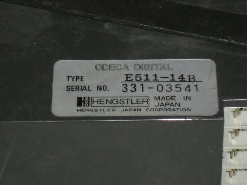HENGSTLER ODECA DIGITAL E511-14B UNMP