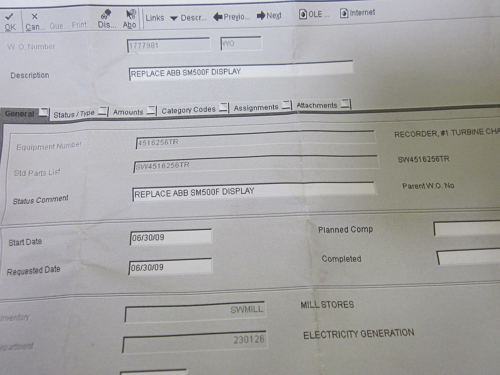 HITACHI TX14D12VM1CBB REV.B LCD SCREEN DISPLAY   NSMP