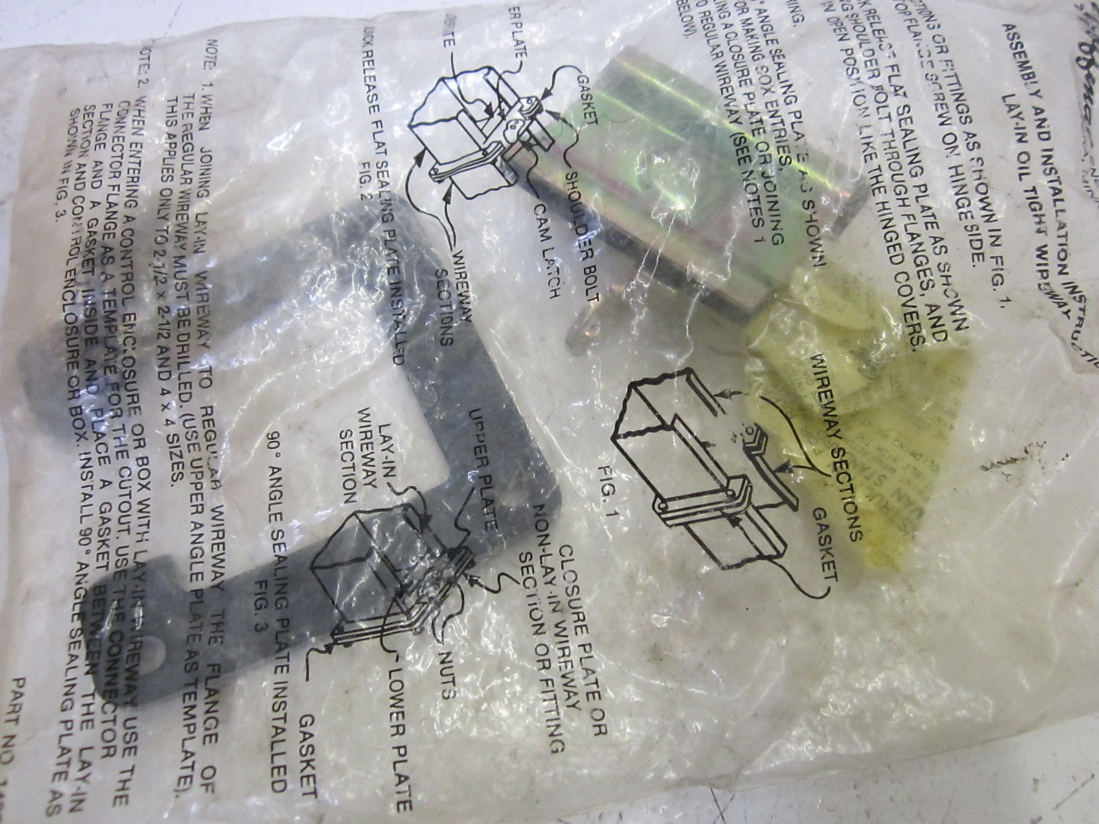 HOFFMAN 22LSGQR WIREWAY SEALING PLATE W/ GASKET 19506096 NSMP