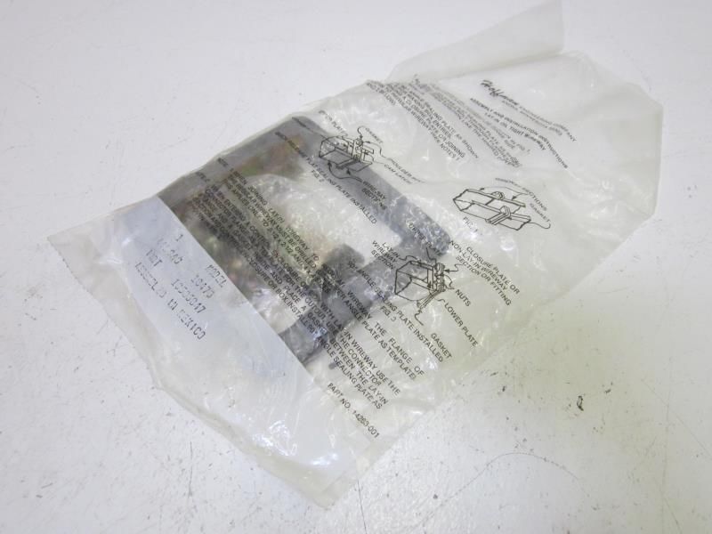 HOFFMAN 44LSAG LAY-IN WIREWAY PLATE KIT W/ GASKET 18506047 *NEW IN FACTORY BAG*