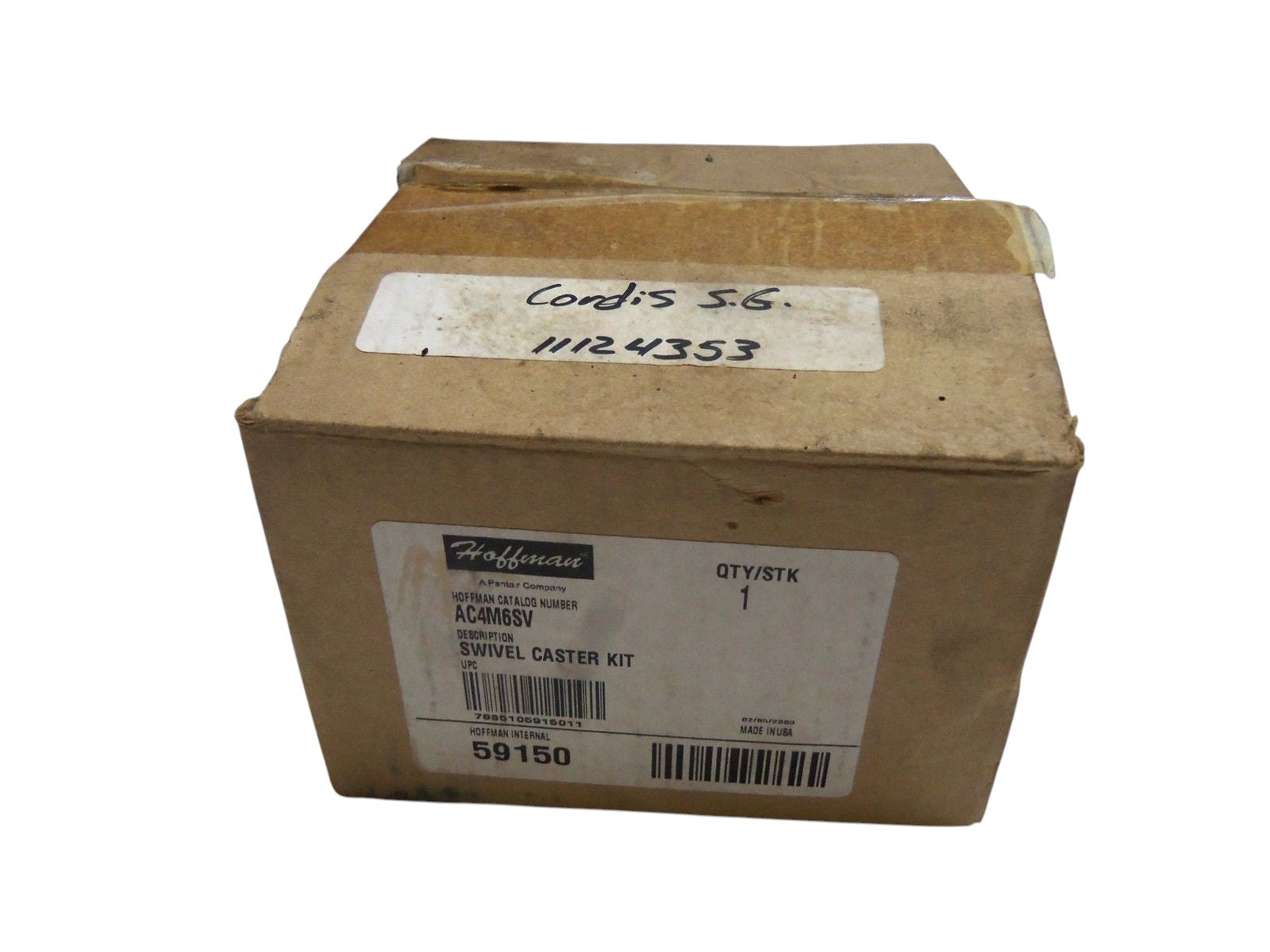 HOFFMAN AC4M6SV SWIVEL CASTER KIT NSMP