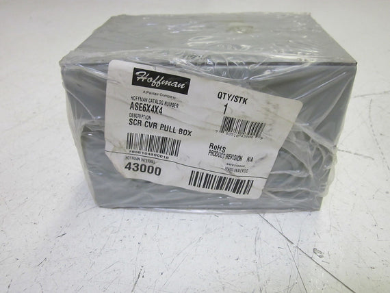 HOFFMAN ASE6X4X4 SCR CVR PULL BOX *NEW NO BOX*