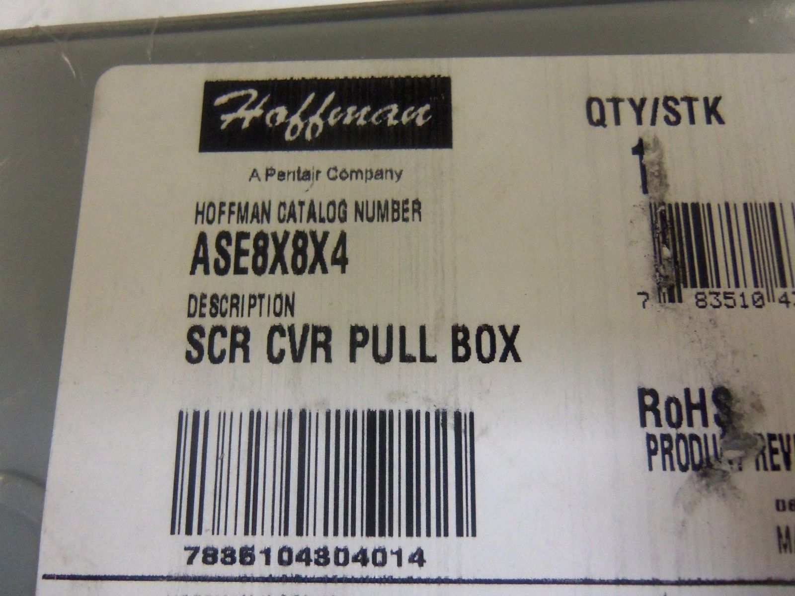 HOFFMAN ASE8X8X4 SCR CVR PULL BOX NSNP