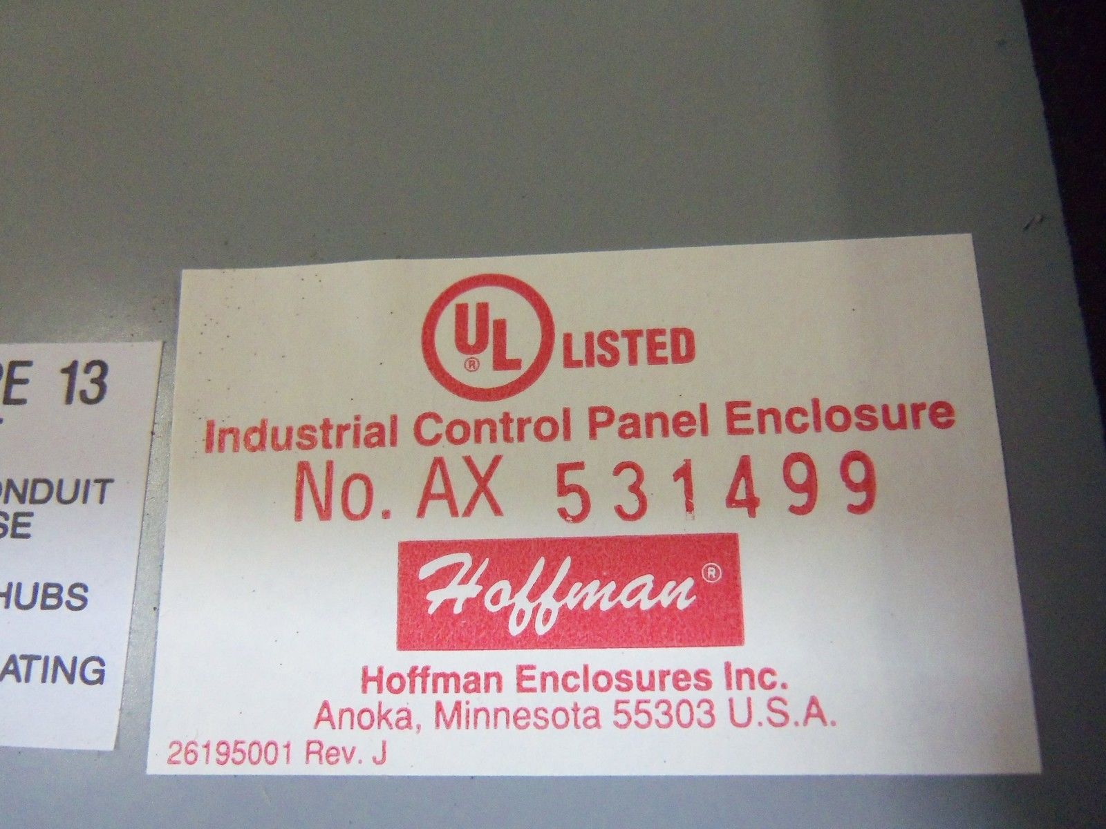HOFFMAN AX531499 NSNP