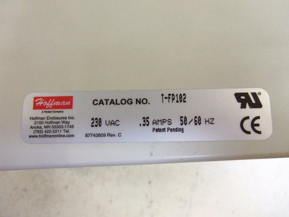 HOFFMAN T-FP102 FAN *NEW IN BOX*