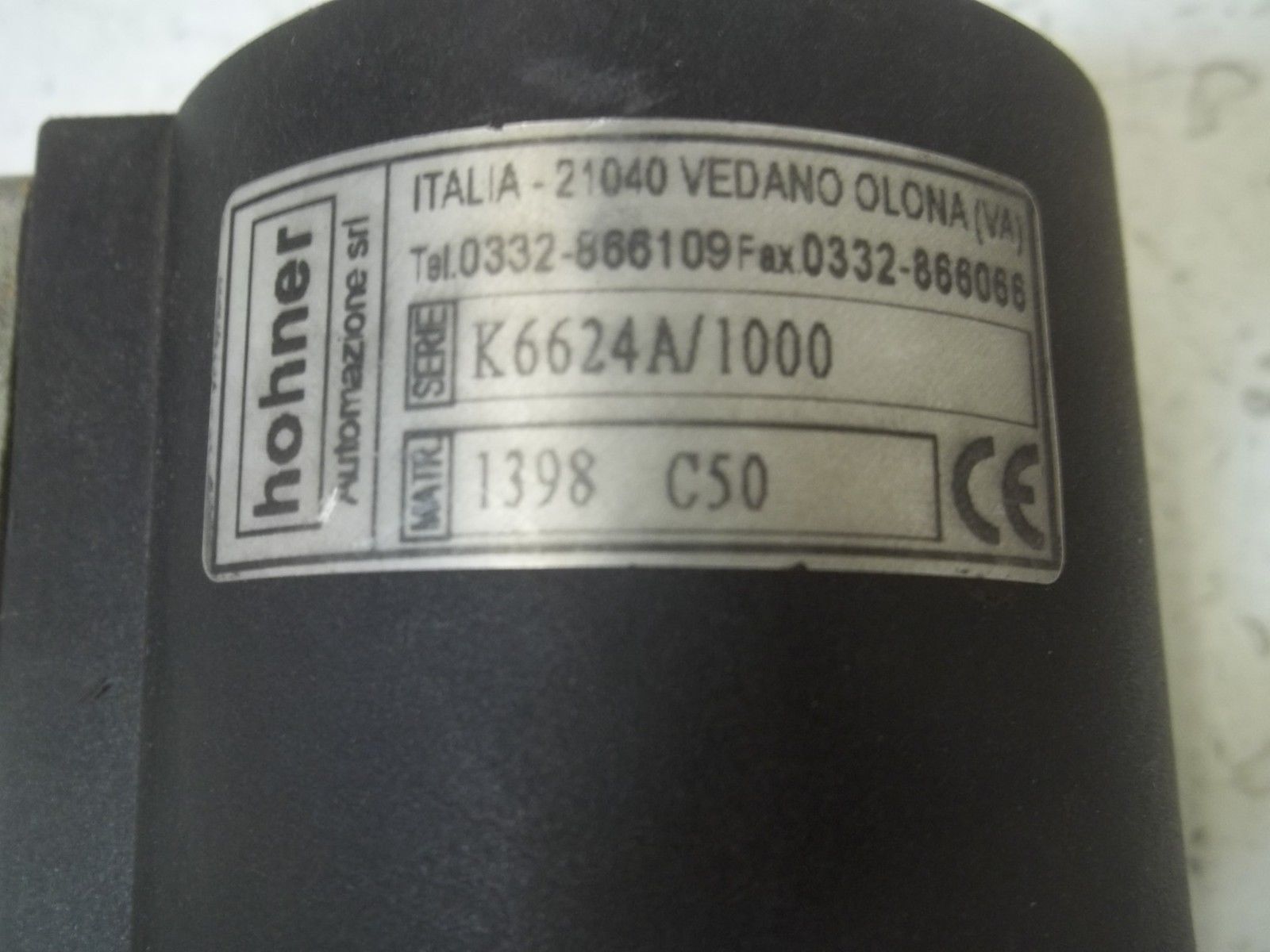 HOHNER K66 24A/1000 VEDANO OLONA (VA) ENCODER UNMP