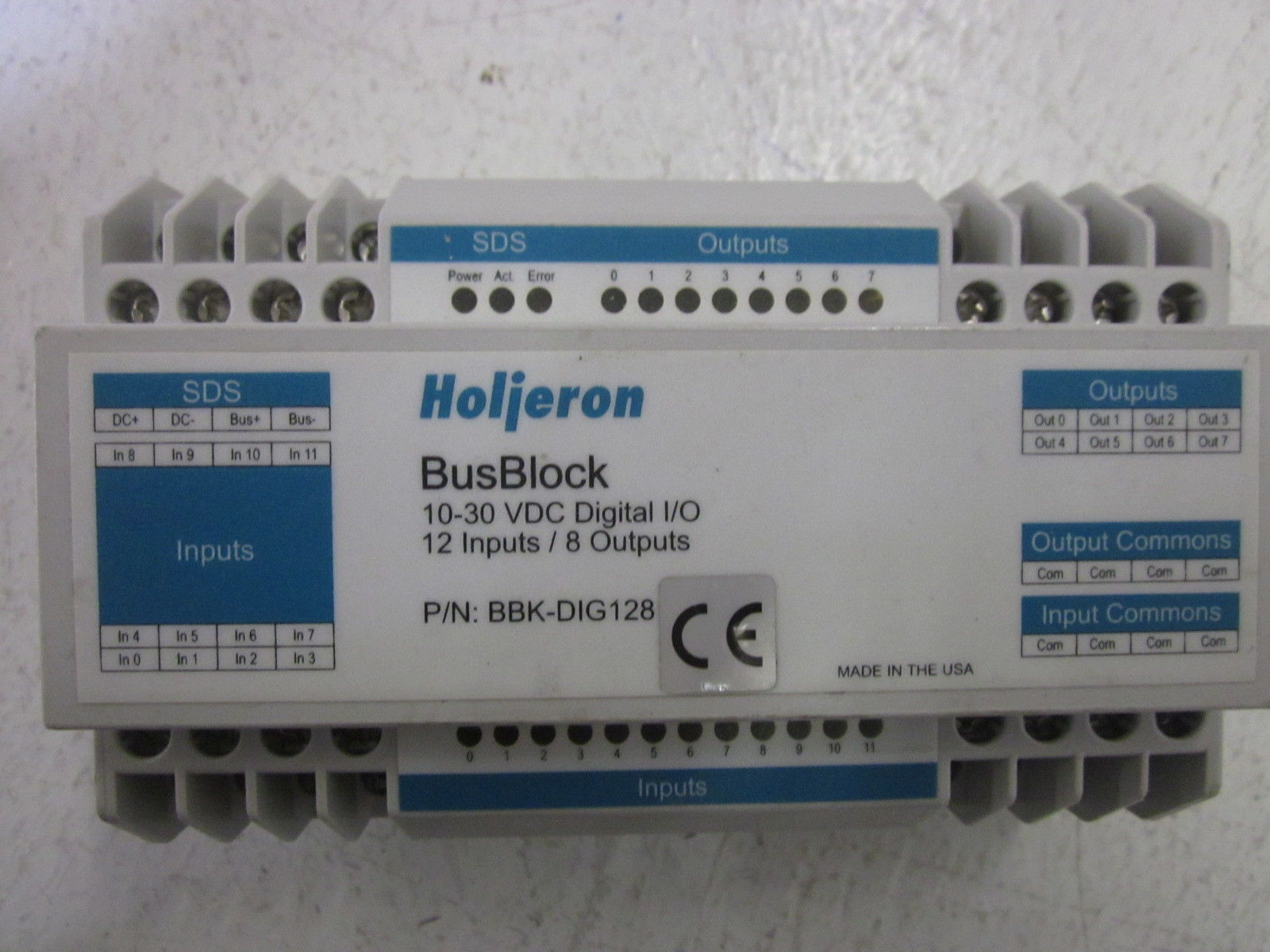 HOLJERON BBK-DIG128 BUSBLOCK UNMP