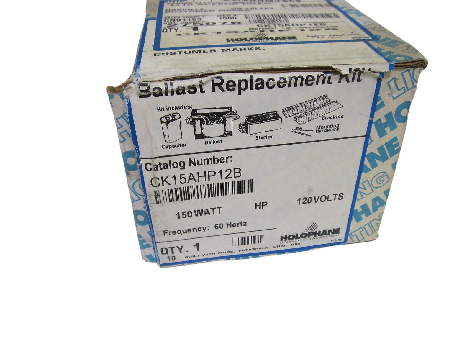 HOLOPHANE CK15AHP12B BALLAST REPLACEMENT KIT 120V NSMP