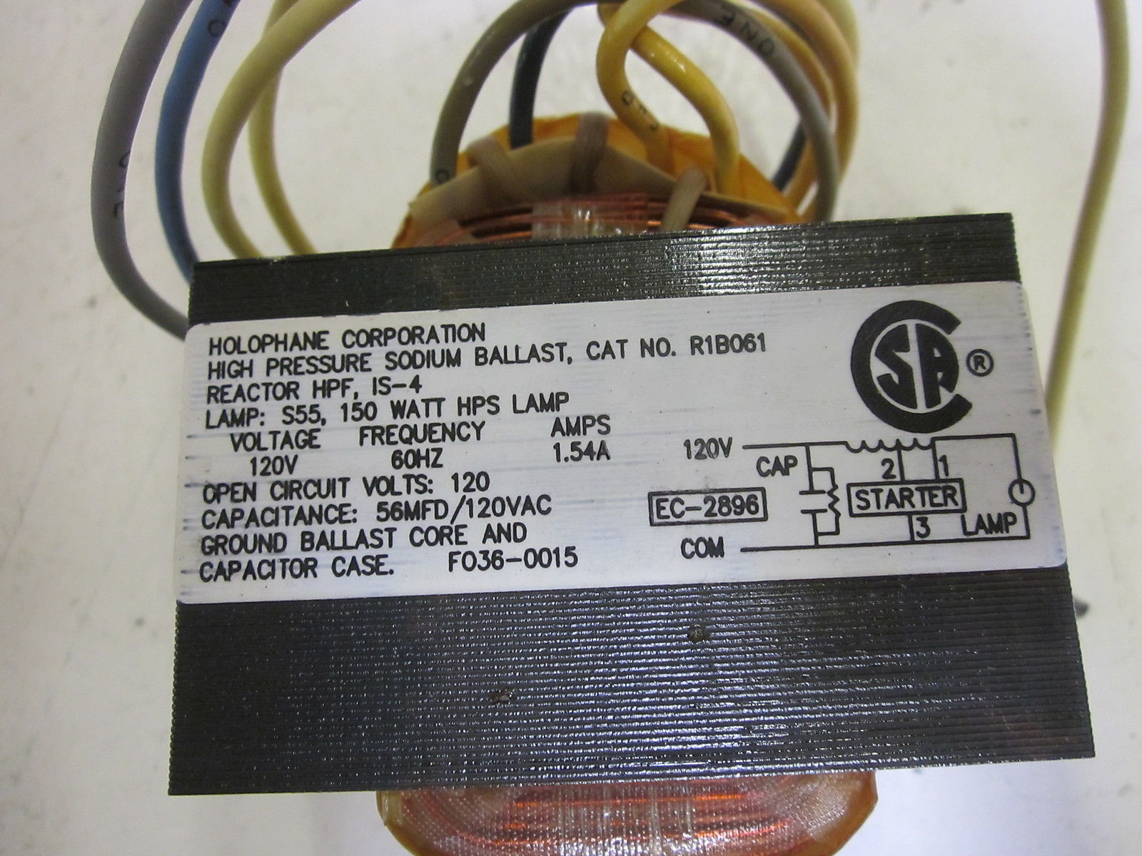 HOLOPHANE CK15AHP12B BALLAST REPLACEMENT KIT 120V NSMP