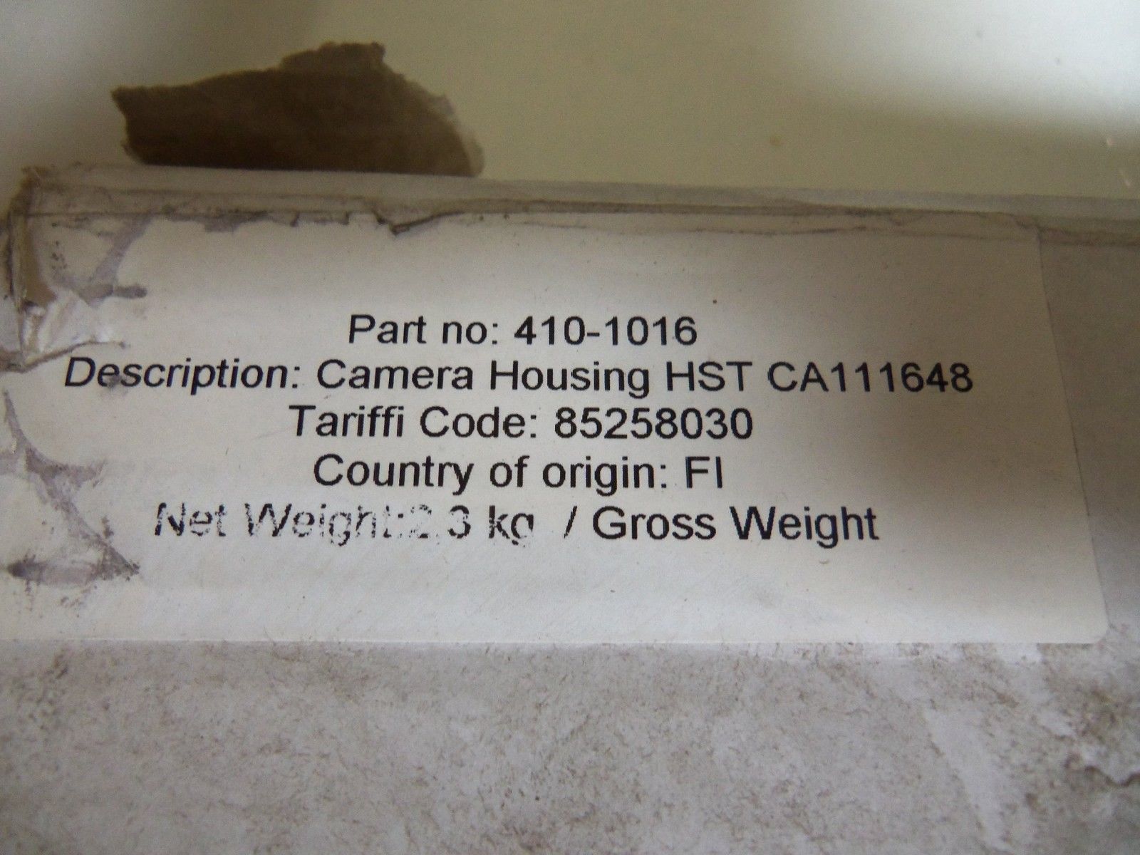 HONEYWELL 410-1016 CAMERA HOUSING UNMP