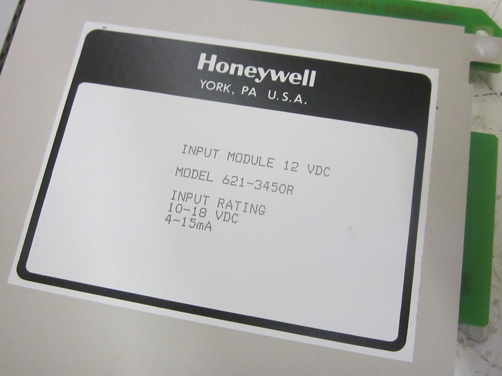 HONEYWELL 621-3450R SINK INPUT 12VDC UNMP