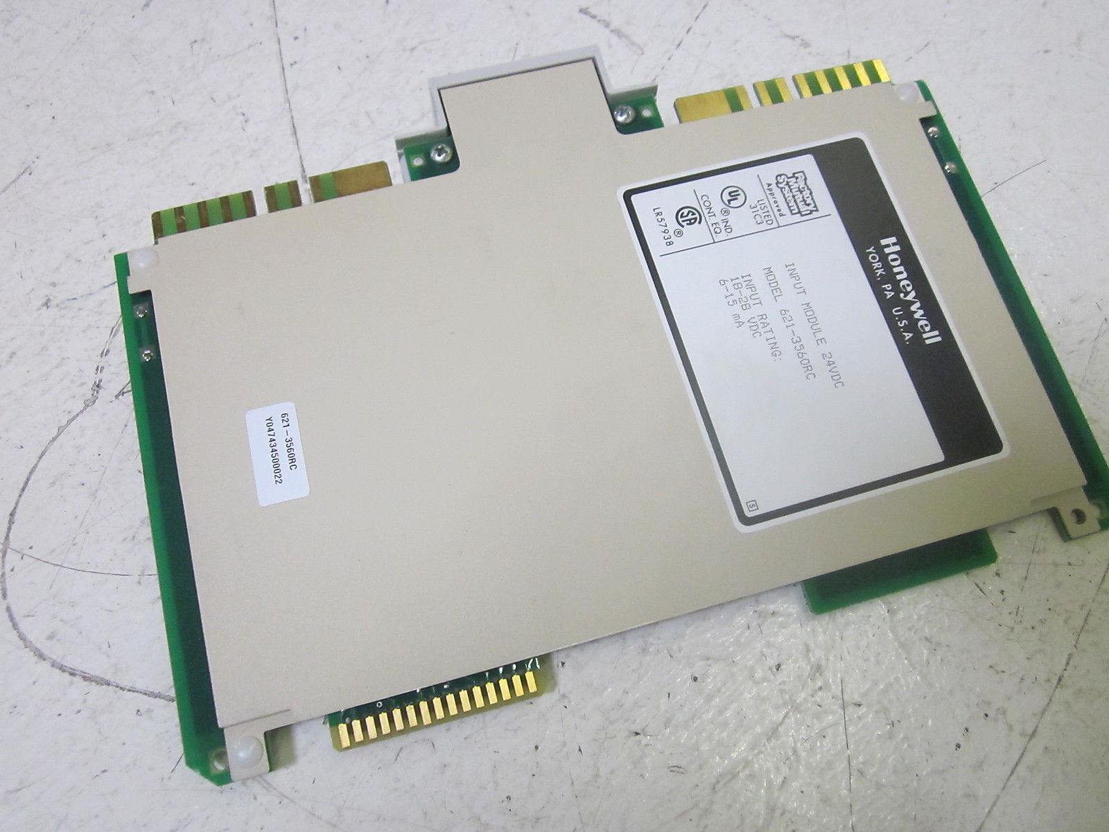 HONEYWELL 621-3560RC INPUT MODULE 24VDC UNMP